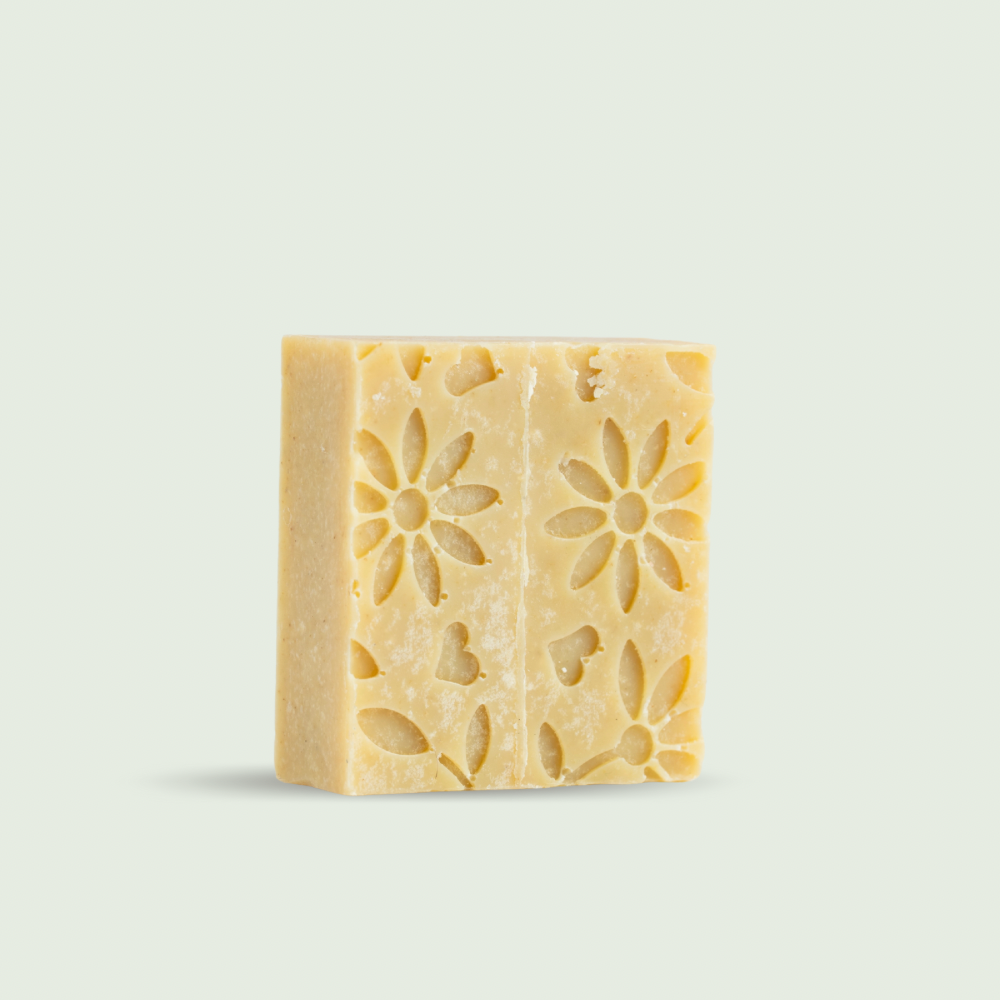 Camomile Tender Face & Hair Soap Bar for Sensitive Skin and Scalp