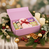 Gift box with festive Christmas background